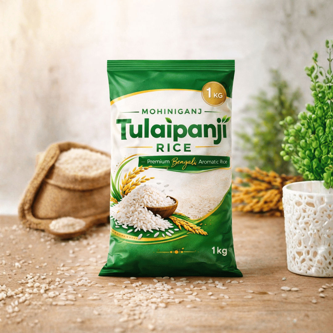 Mohiniganj Tulai Panji Rice 1kg – Premium Aromatic Bengali Rice