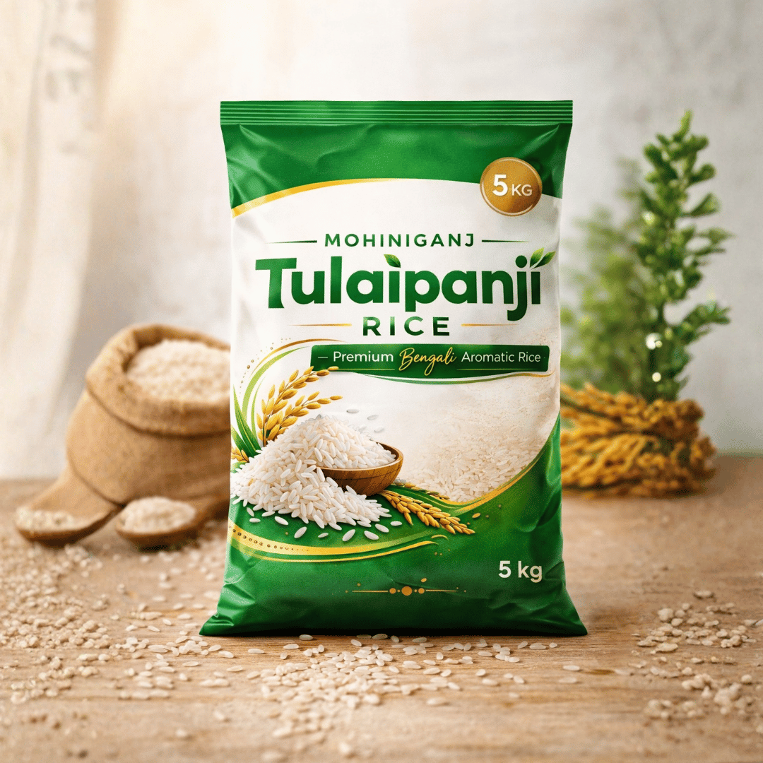 Mohiniganj Tulai Panji Rice 5kg – Premium Aromatic Bengali Rice